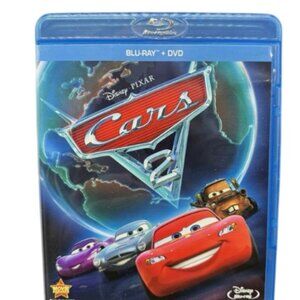 DISNEY PIXAR CARS 2 BLU-RAY =DVD DISC